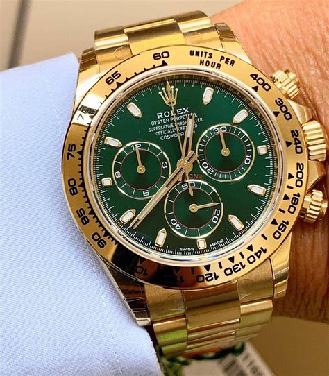 fossil rolex look alike gold and green|new Rolex watches.